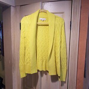 Loft Cable Knit Cardigan Sz Small